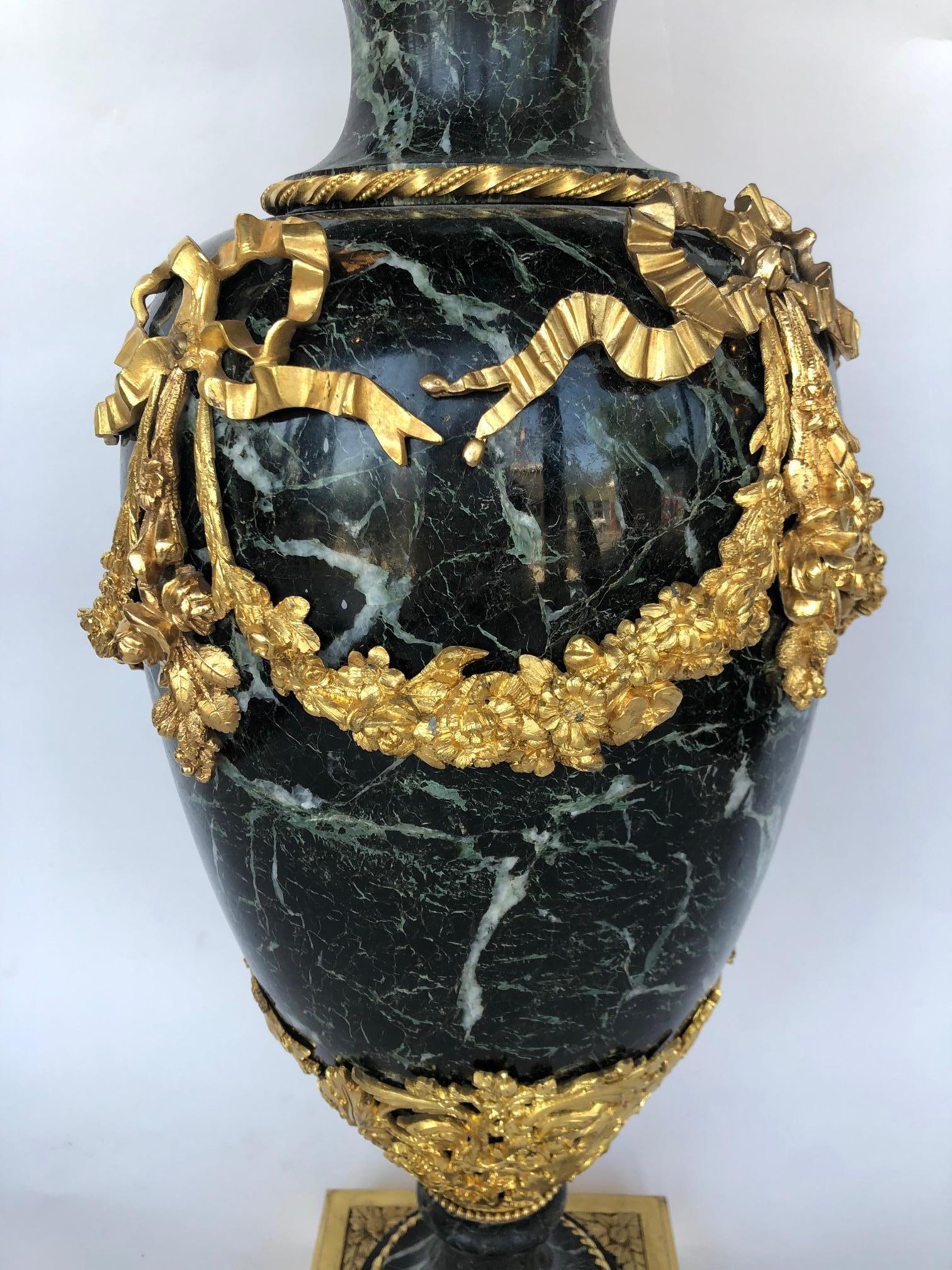 19th Century Ormolu Marble Vase For Sale 3