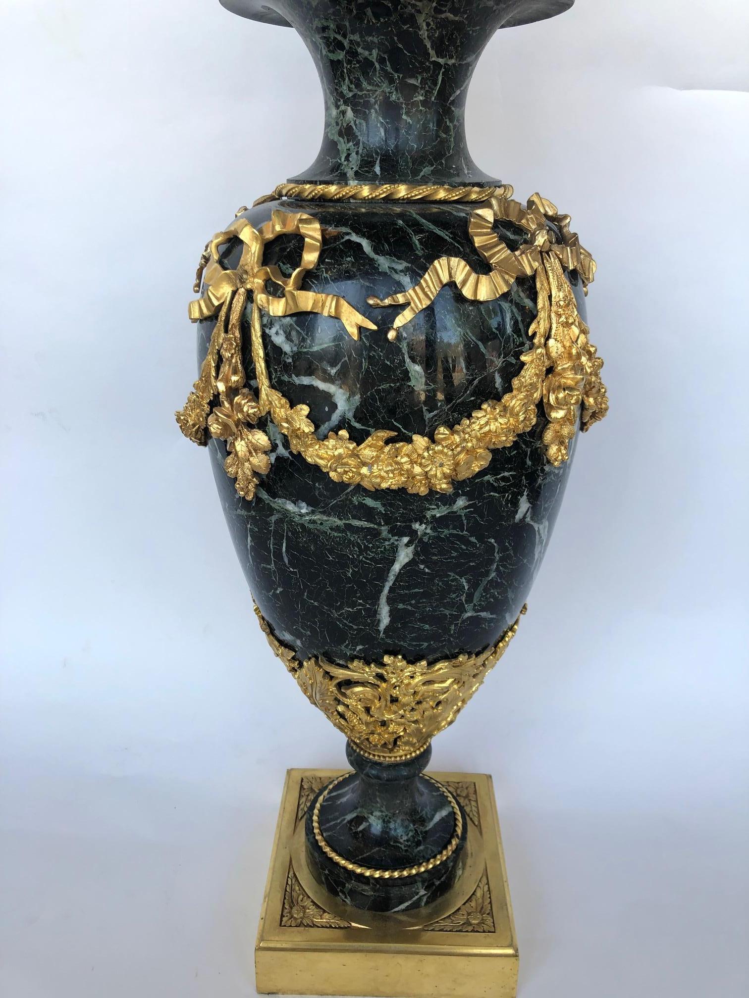 19th Century Ormolu Marble Vase For Sale 4