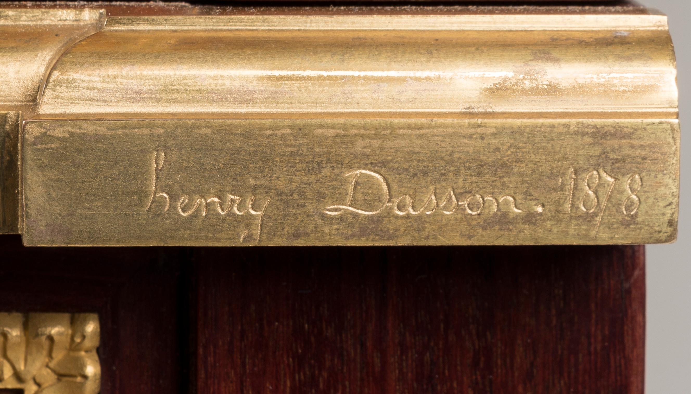 Cabinet in amboyna e lacca con ormolu del XIX secolo di Henry Dasson di Parigi in vendita 7