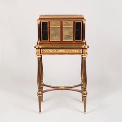 Armario de Amboyna y Laca del Siglo XIX, Montado en Ormolu, de Henry Dasson de París