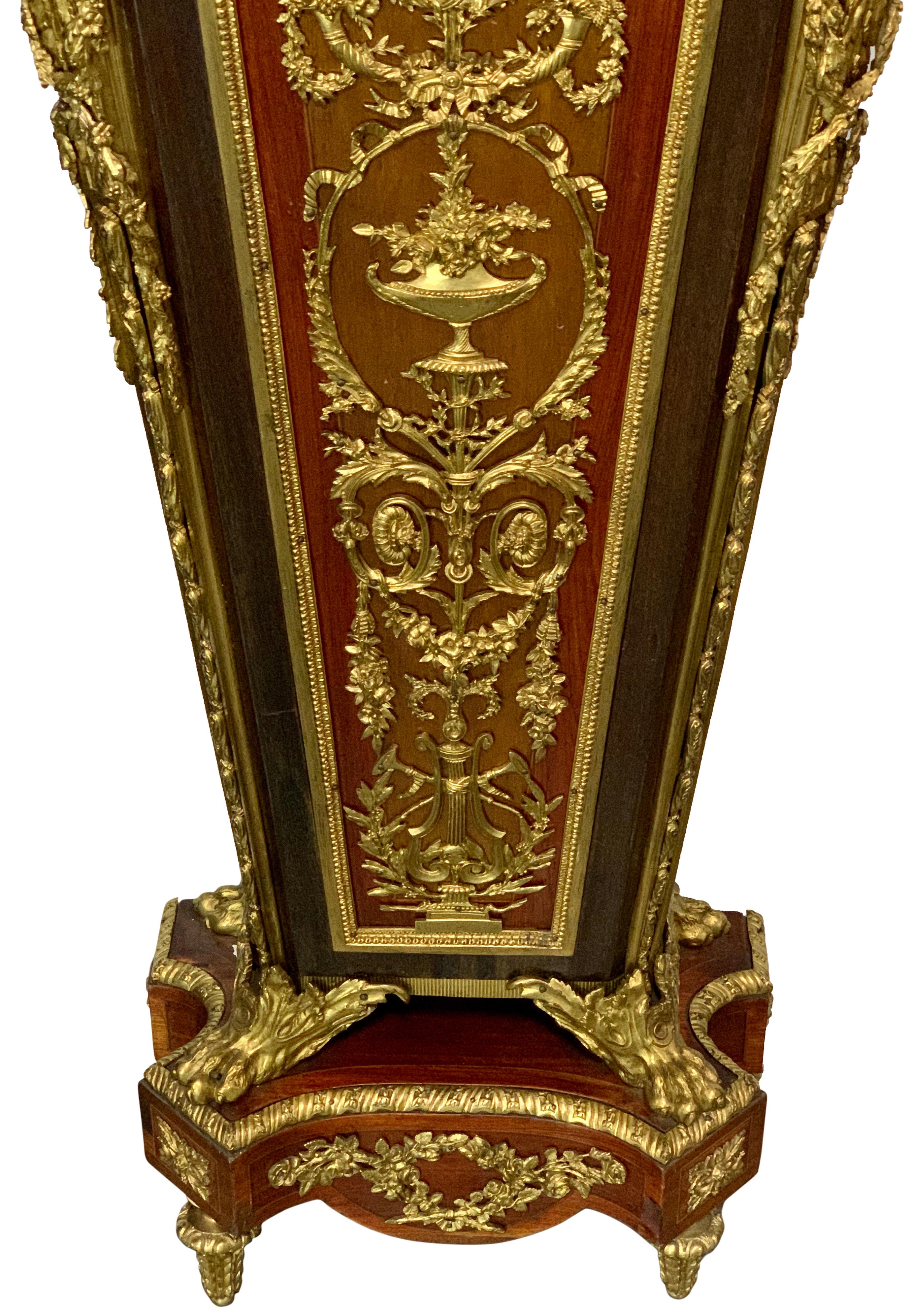French 19th Century Ormolu Mounted Pedestal after Jean Henri Riesener For Sale
