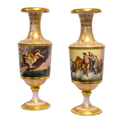 19th Century Ormolu-Mounted Royal Vienna Porcelain Vase in Allegorical Scene