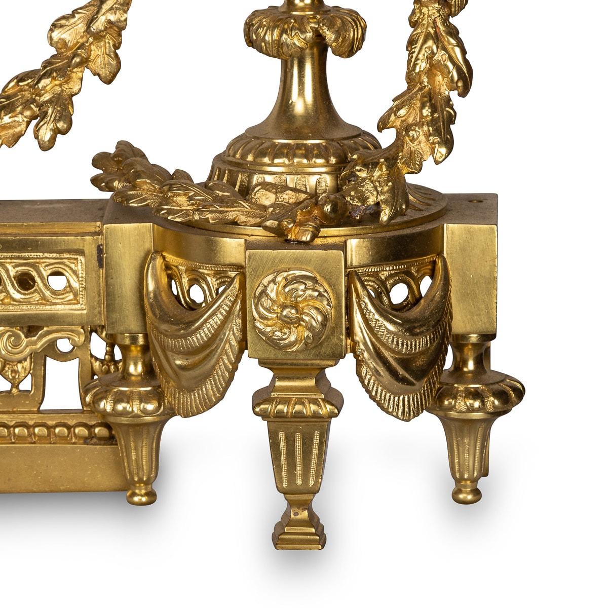 Camino Chenets in stile Ormolu del XIX secolo in vendita 2