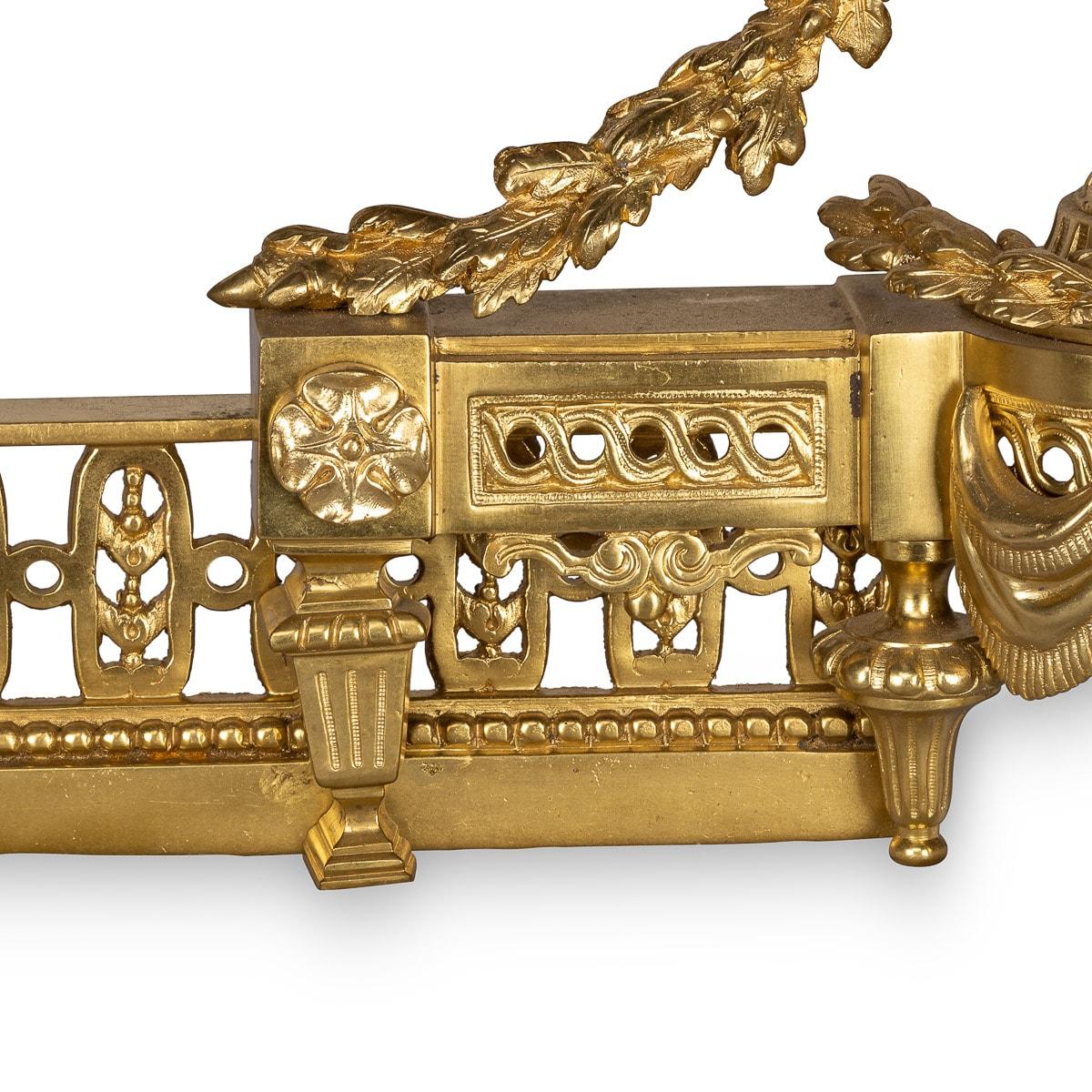 19th Century Ormolu Style Fireplace Chenets For Sale 3