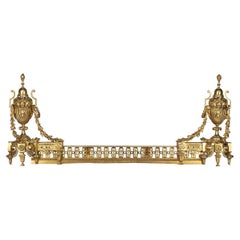 Chimenea Chenets Estilo Ormolu Siglo XIX