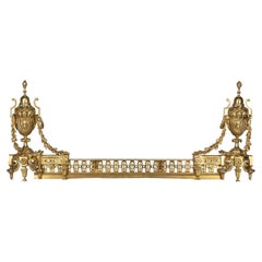 19th Century Ormolu Style Fireplace Chenets