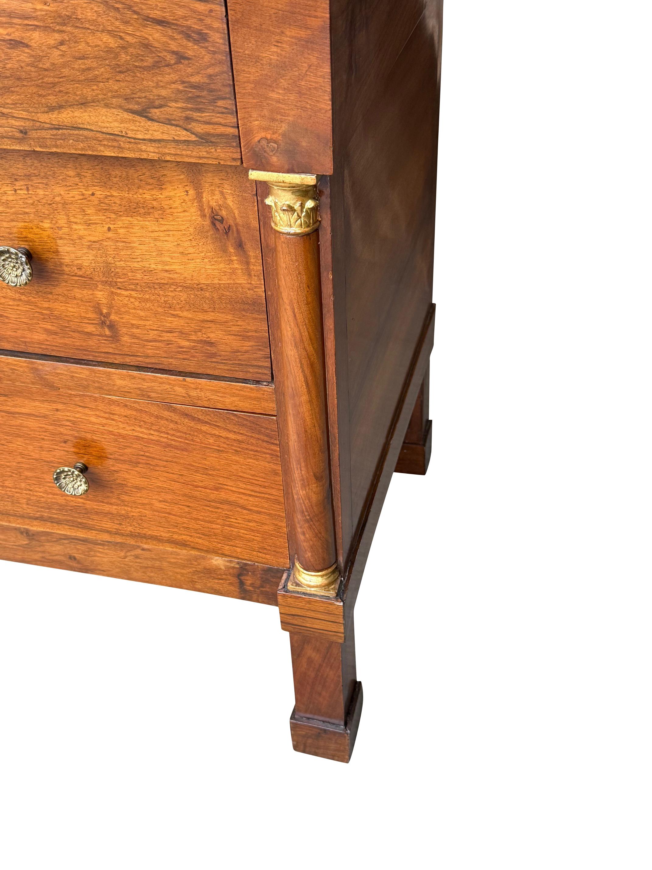 19th Century Ormolu Trim Three Drawer Commode, Italy In Good Condition For Sale In New York, NY