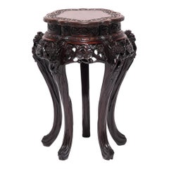 Antique Ornate Japanese Side Table, c. 1850