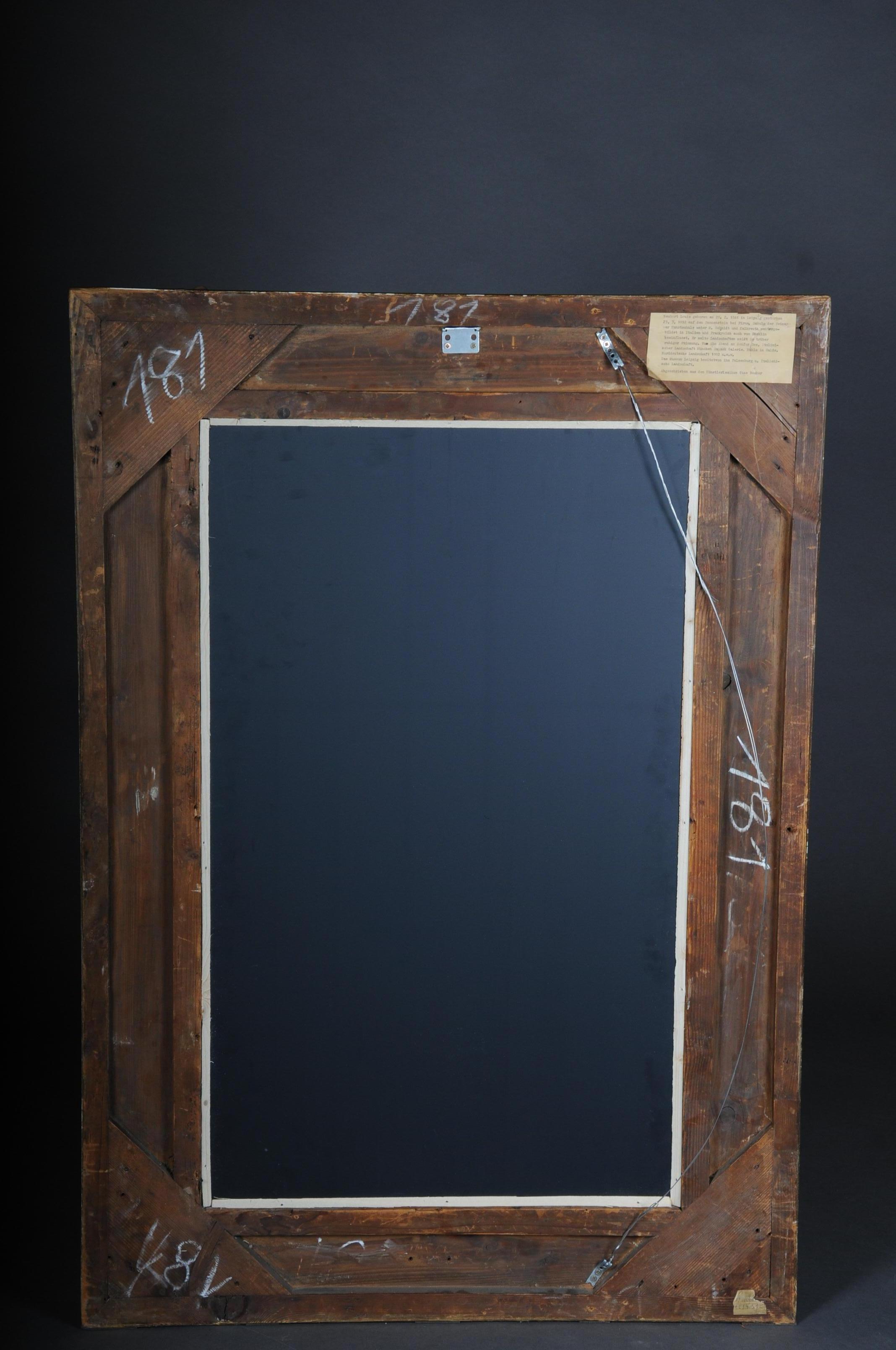 Late 19th Century 19th Century Ornate Wall Mirror Gold Frame, Gilded, circa 1870 For Sale