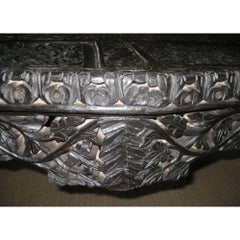 19th Century Ornately Carved Indian Table