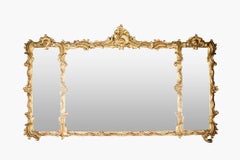 19th Century Ornately Decorated Regency Gilt Overmantel Mirror