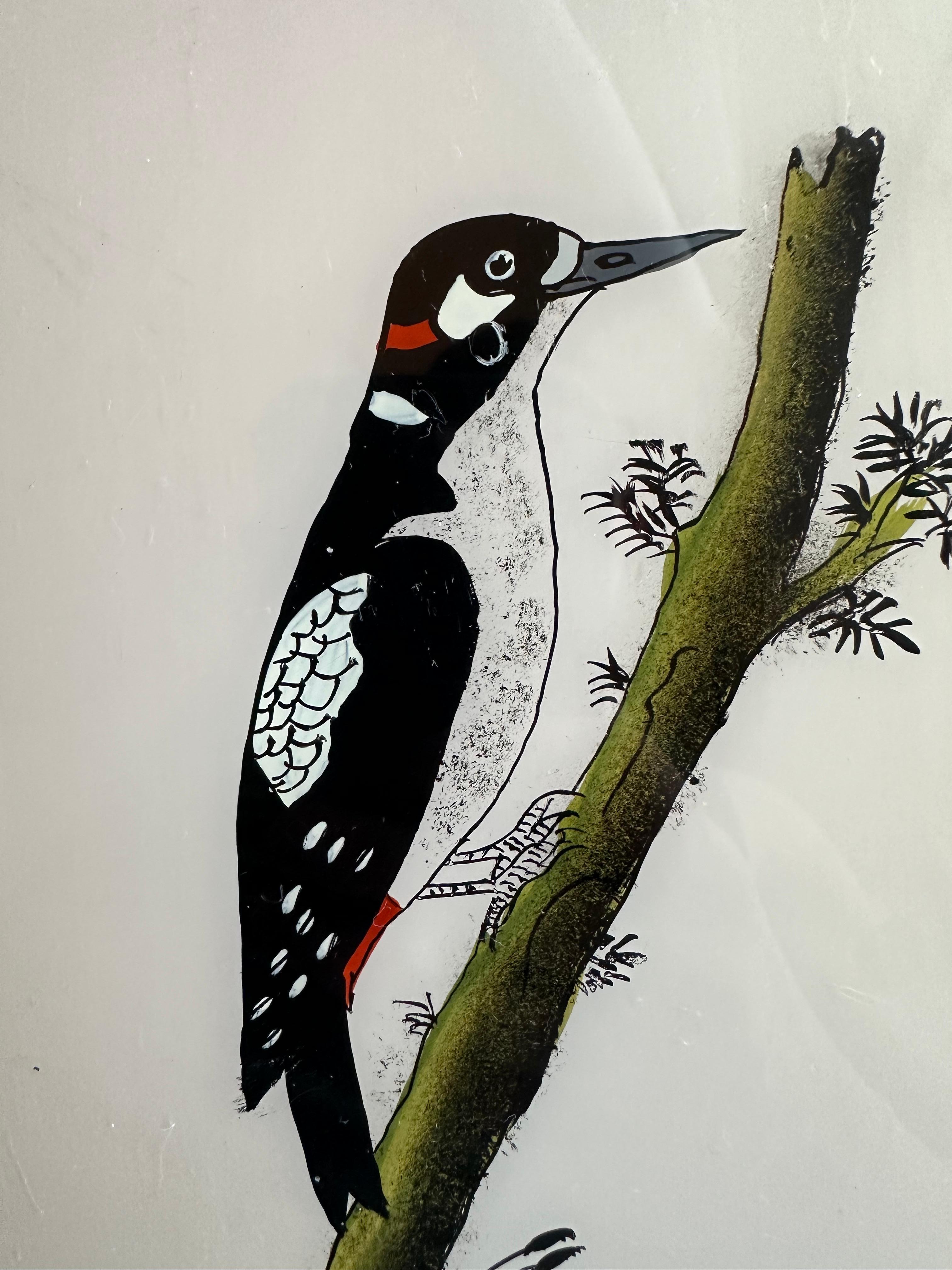 English 19th-Century Ornithological Artwork: Elegant Bird Painting For Sale
