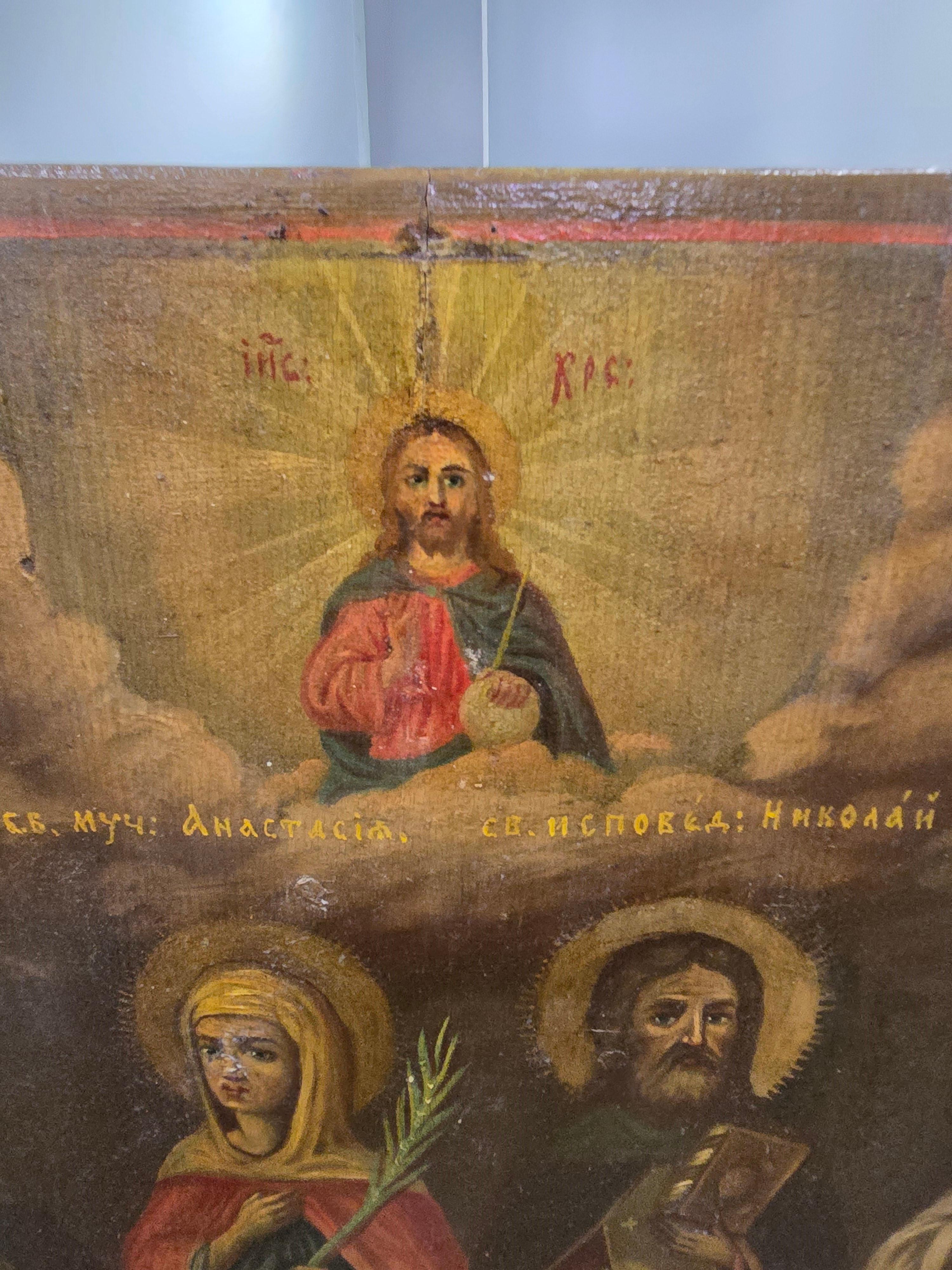 Icone ortodosse del XIX secolo - Quattro Santi in vendita 1