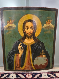 19th Century Orthodox Icon :The Pantocrator