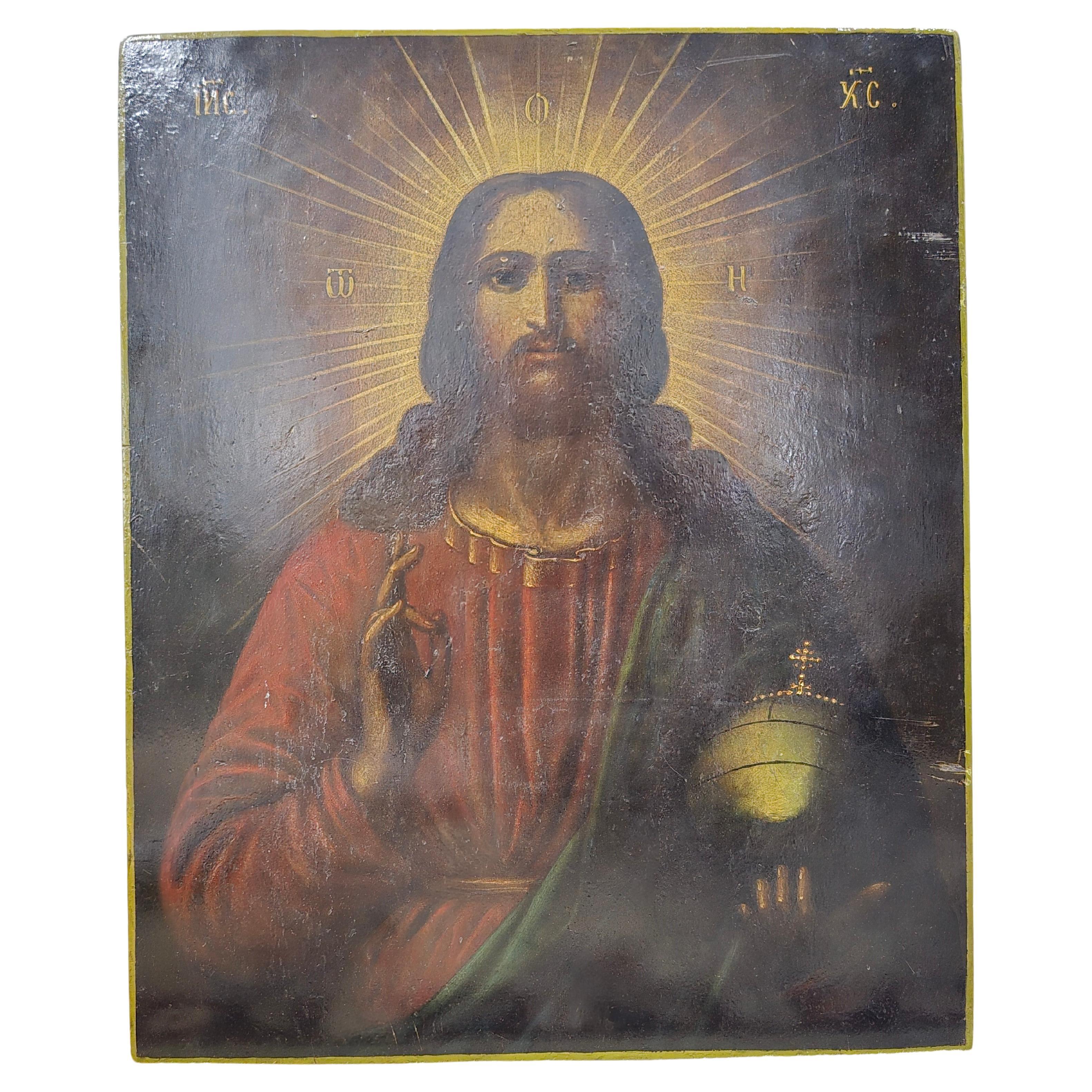 Icone ortodosse del XIX secolo Il Pantocratore