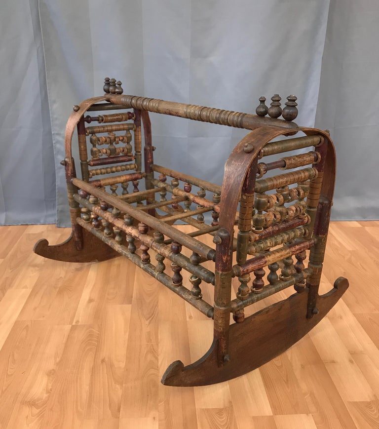 19th Century Ottoman or Uzbekistan Baby Cradle For Sale at 1stDibs