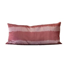 19th Century Ottoman Silk Velvet Pillow with Metallic Embroidery