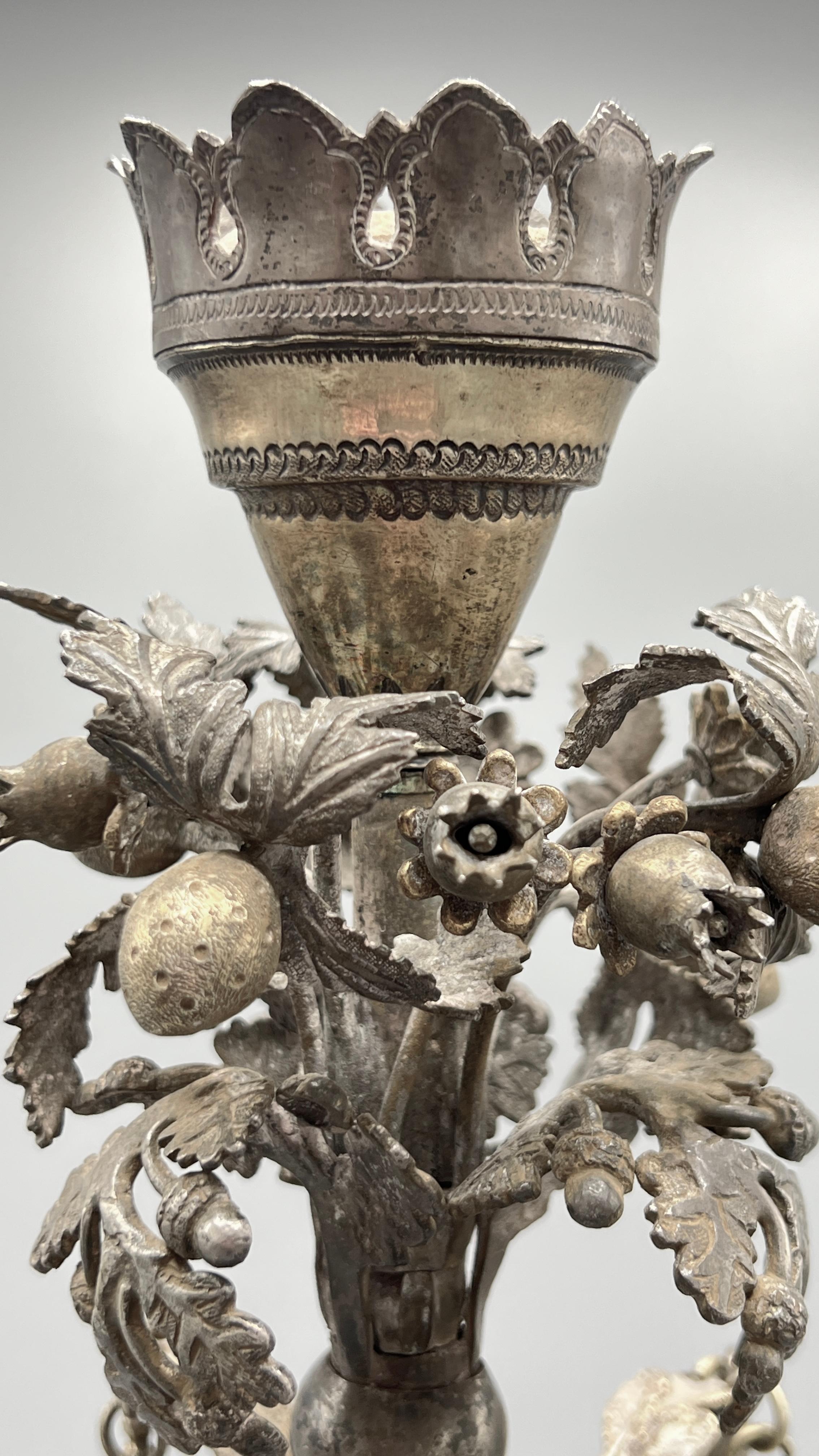 Huqqa / Narghilè turco in argento del XIX secolo In condizioni buone in vendita a New York, NY
