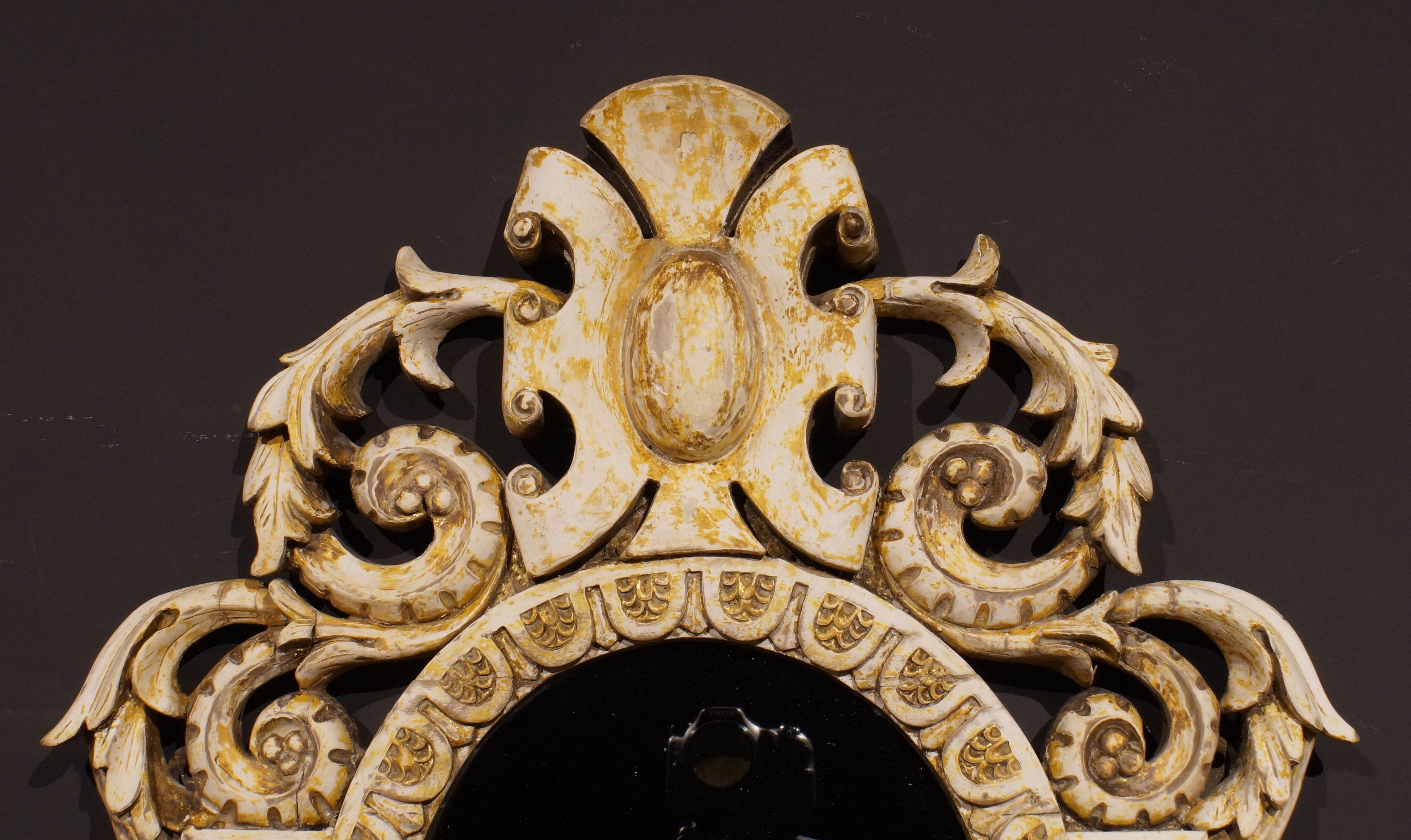 oval baroque mirror