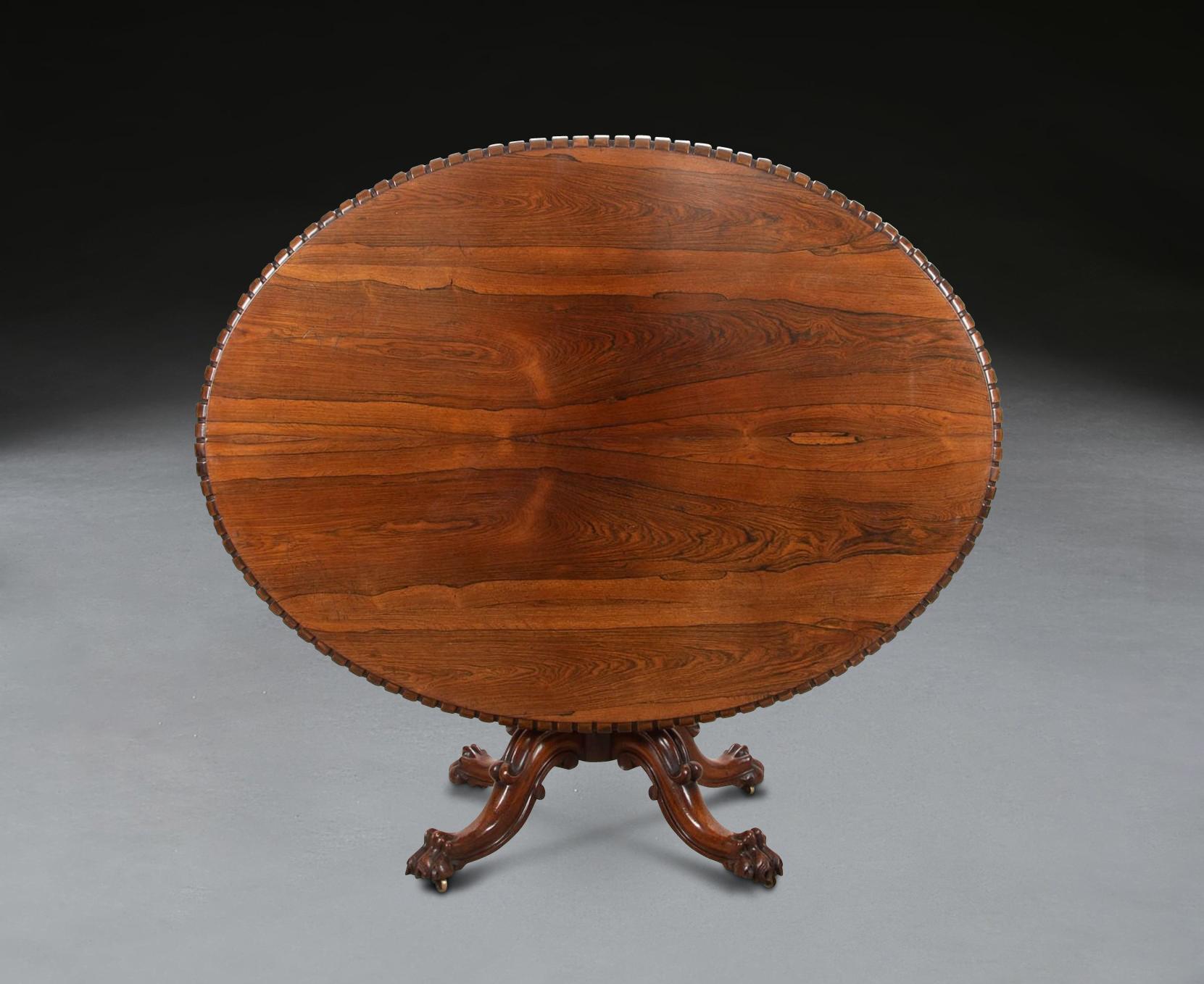 George IV Table centrale ovale du 19e siècle en vente