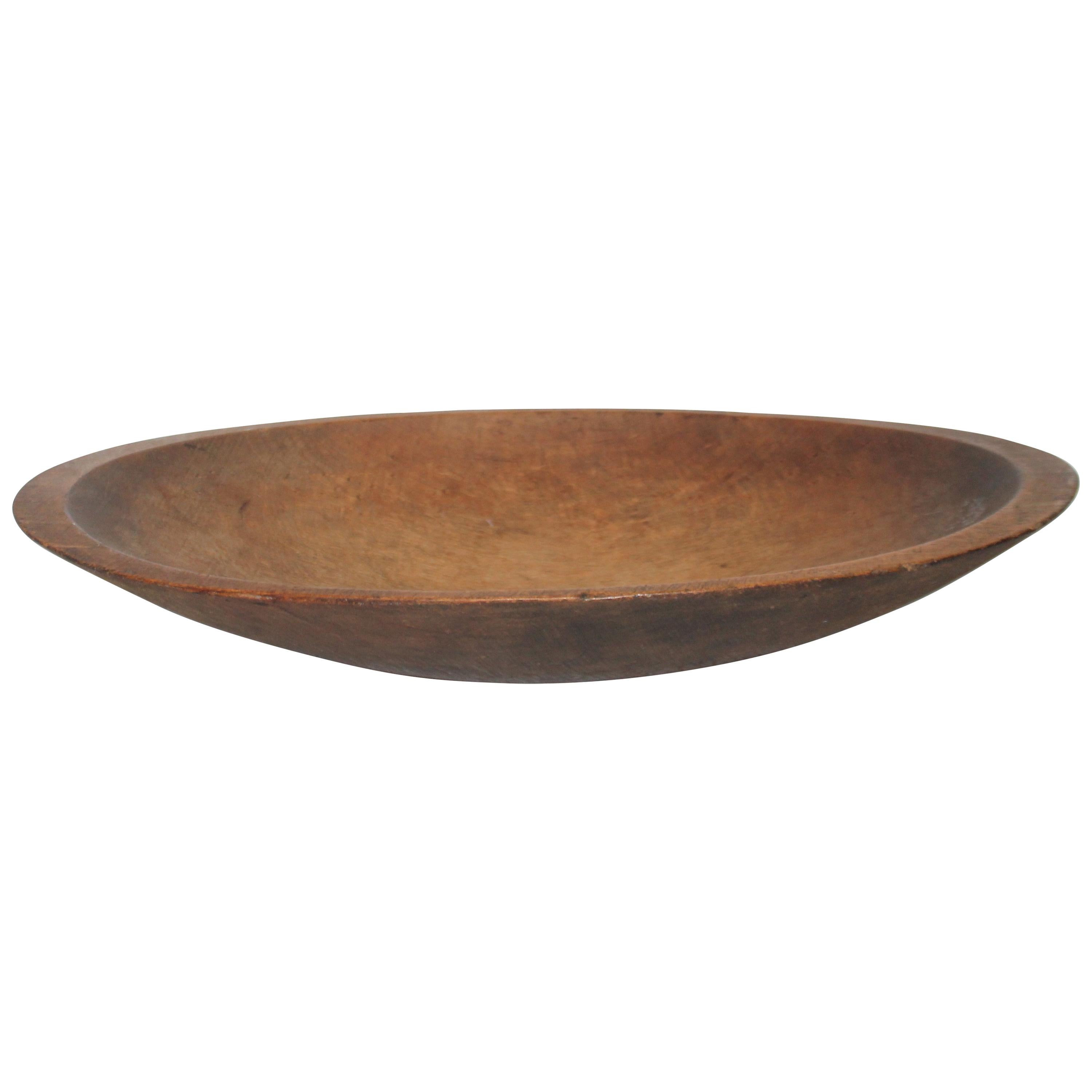 19th Century Oval Dough Bowl from New England