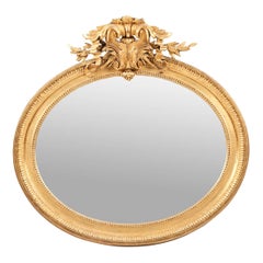 19th Century Oval Gilt Mirror