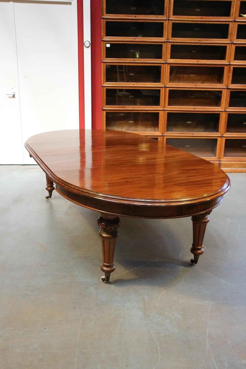 19th Century Oval Mahogany Dining Table 1