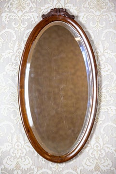 19th Century Oval Mirror in a Louis Philippe Frame
