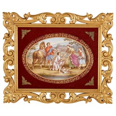 19th Century Oval Porcelain Plaque by Royal Vienna
