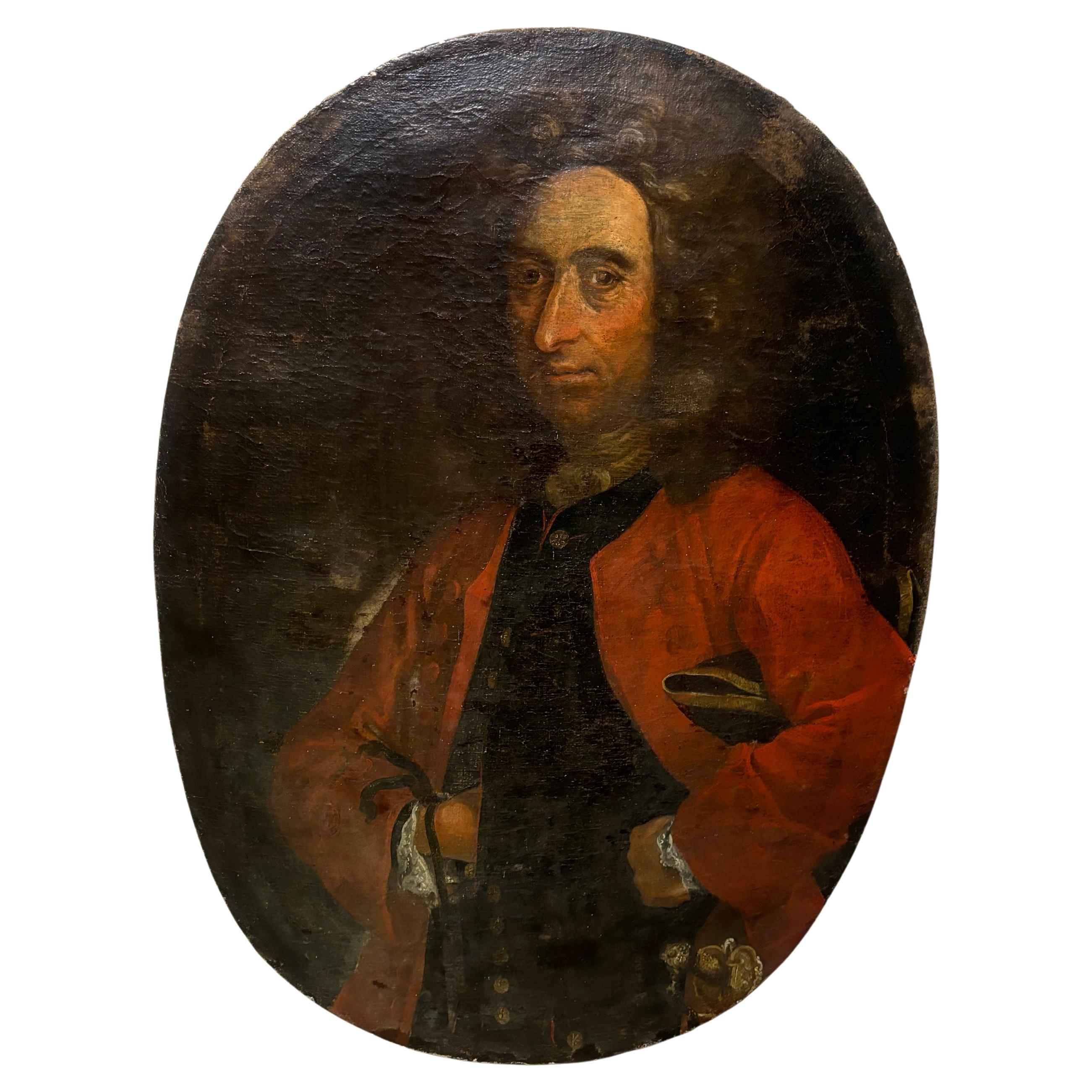 Retrato oval del siglo XVIII