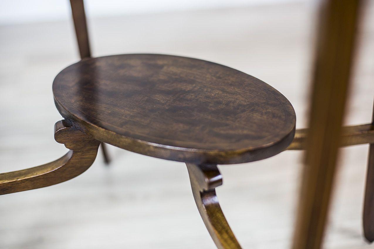 19th Century Oval Side Table In Good Condition In Opole, PL