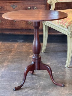 19th Century Oval Tilt-Top Pedestal Table