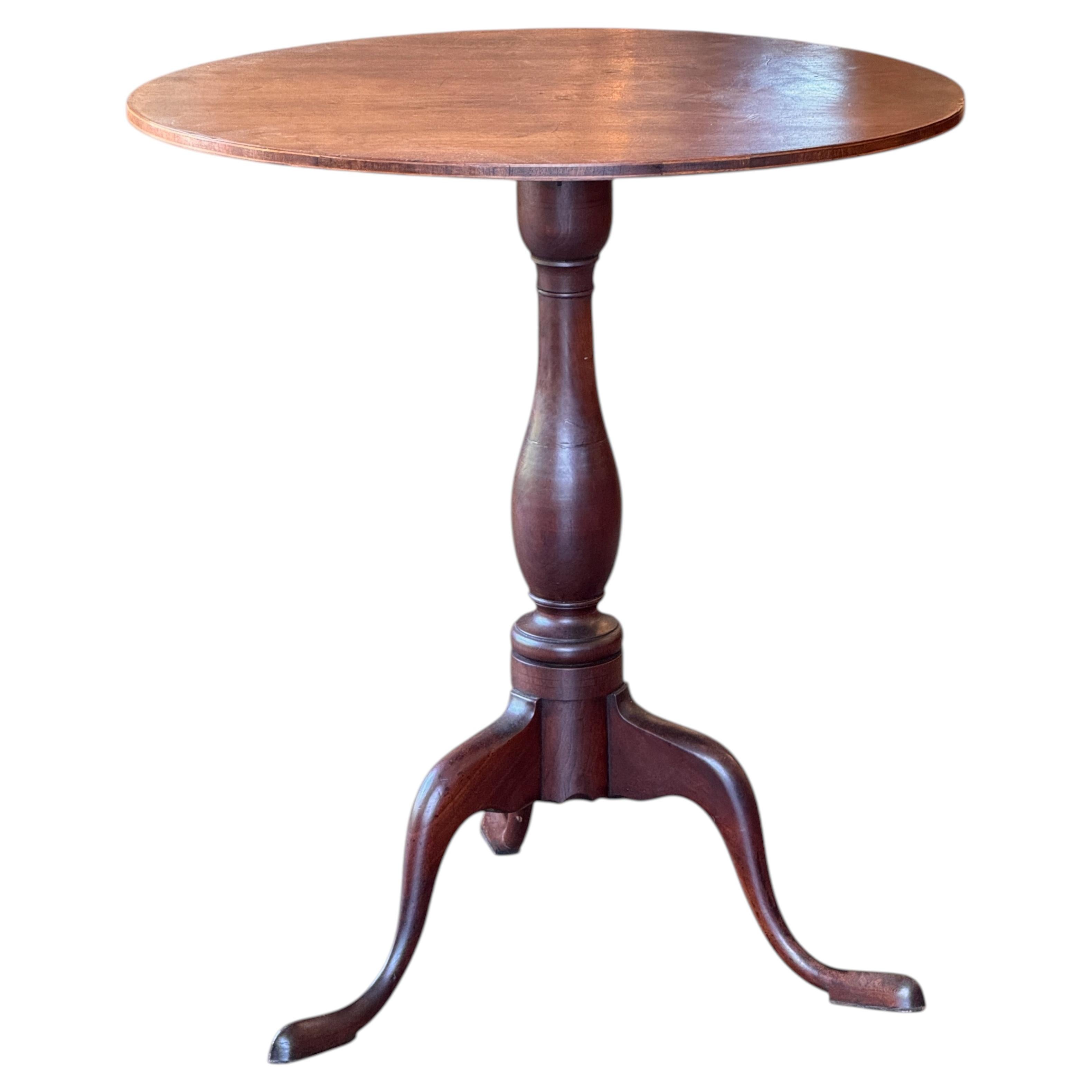 19th Century Oval Tilt-Top Pedestal Table