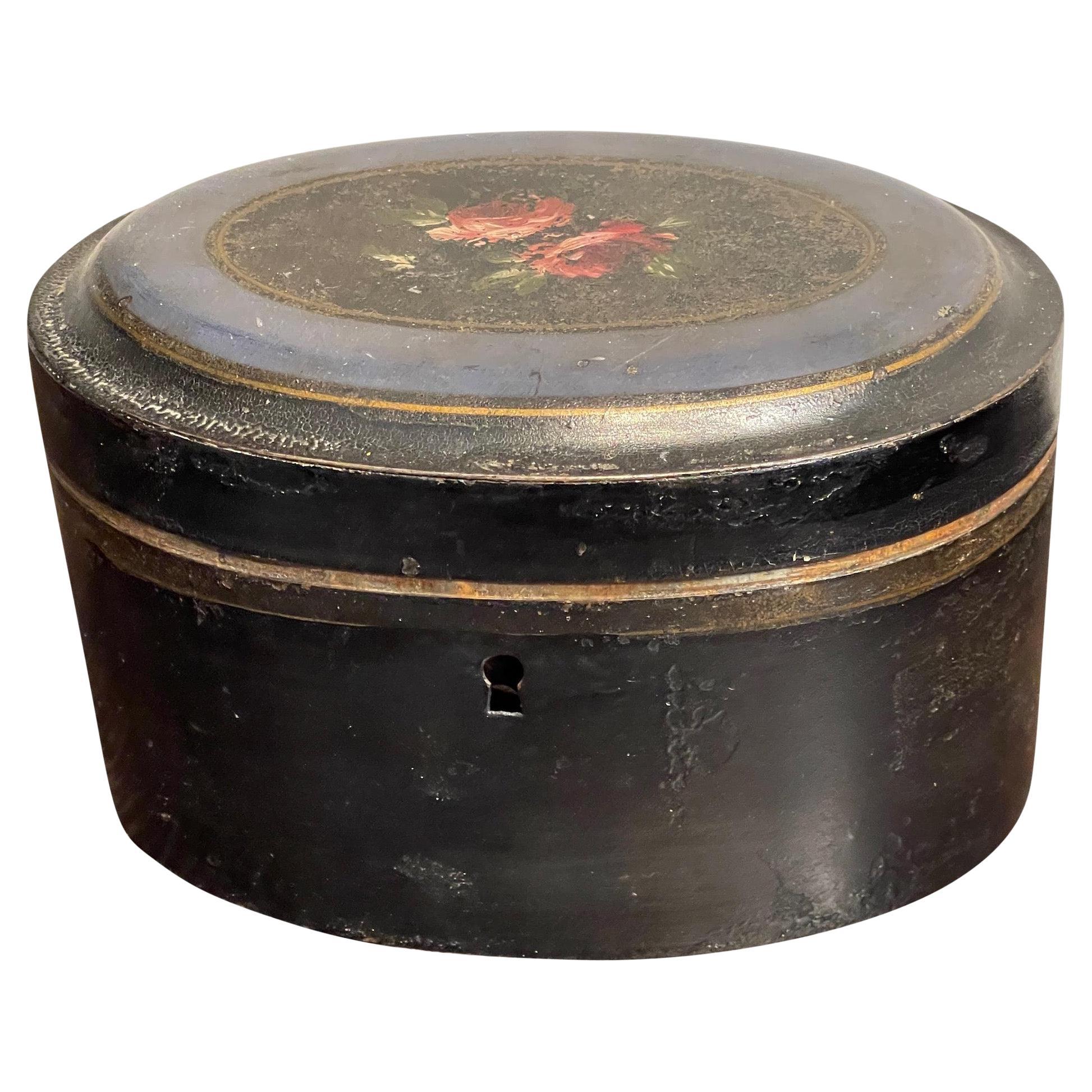 Ovale Teedose aus dem 19. Jahrhundert im Angebot