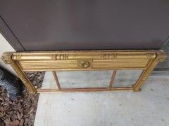 19th Century Over Mantel Mirror with Original Gilt