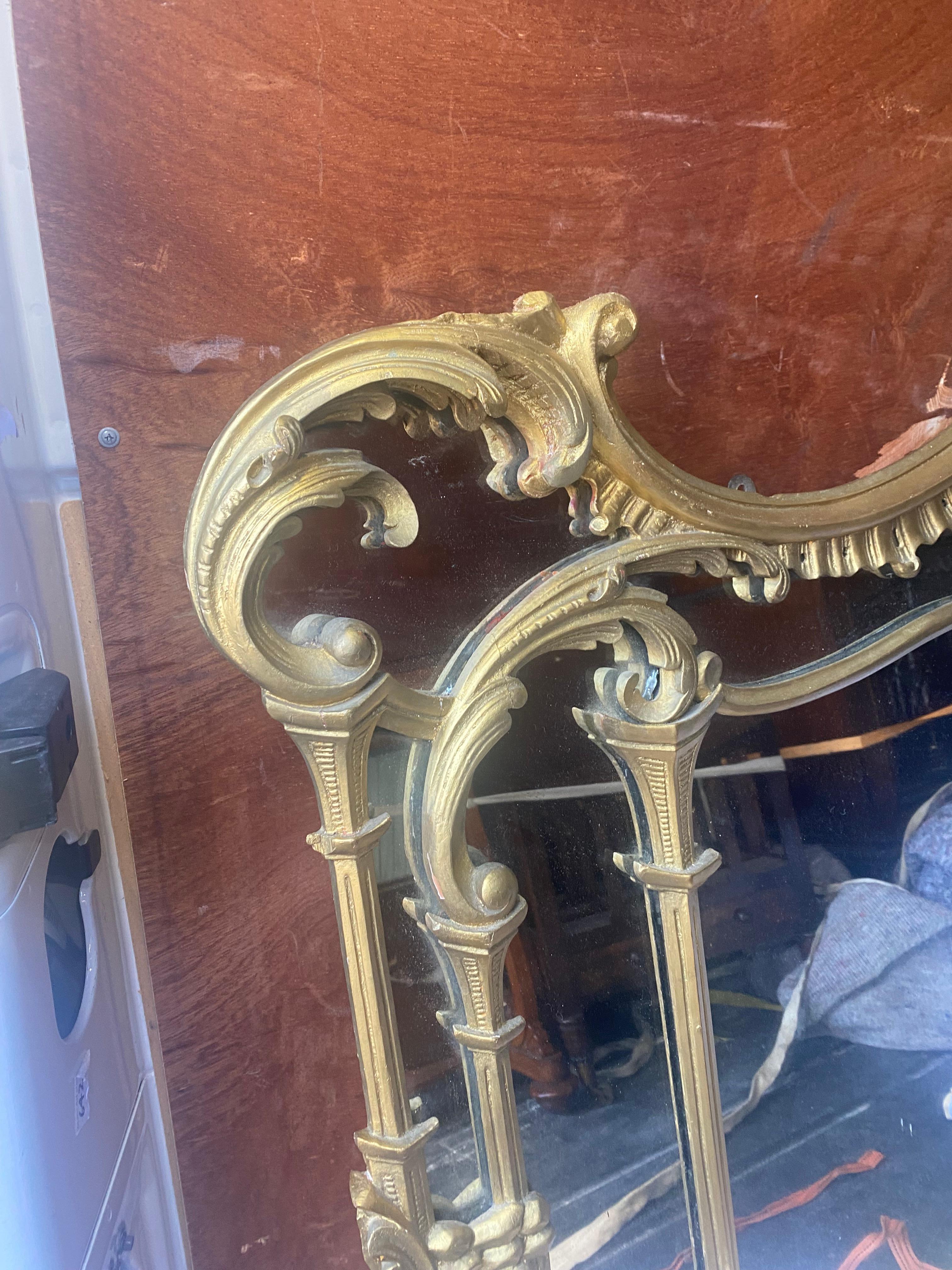 Regency 19th Century Overmantel Mirror For Sale