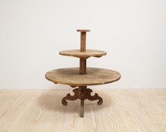 19th Century Oversized Allmoge Étagère or Plant Stand, Sweden, Circa 1820