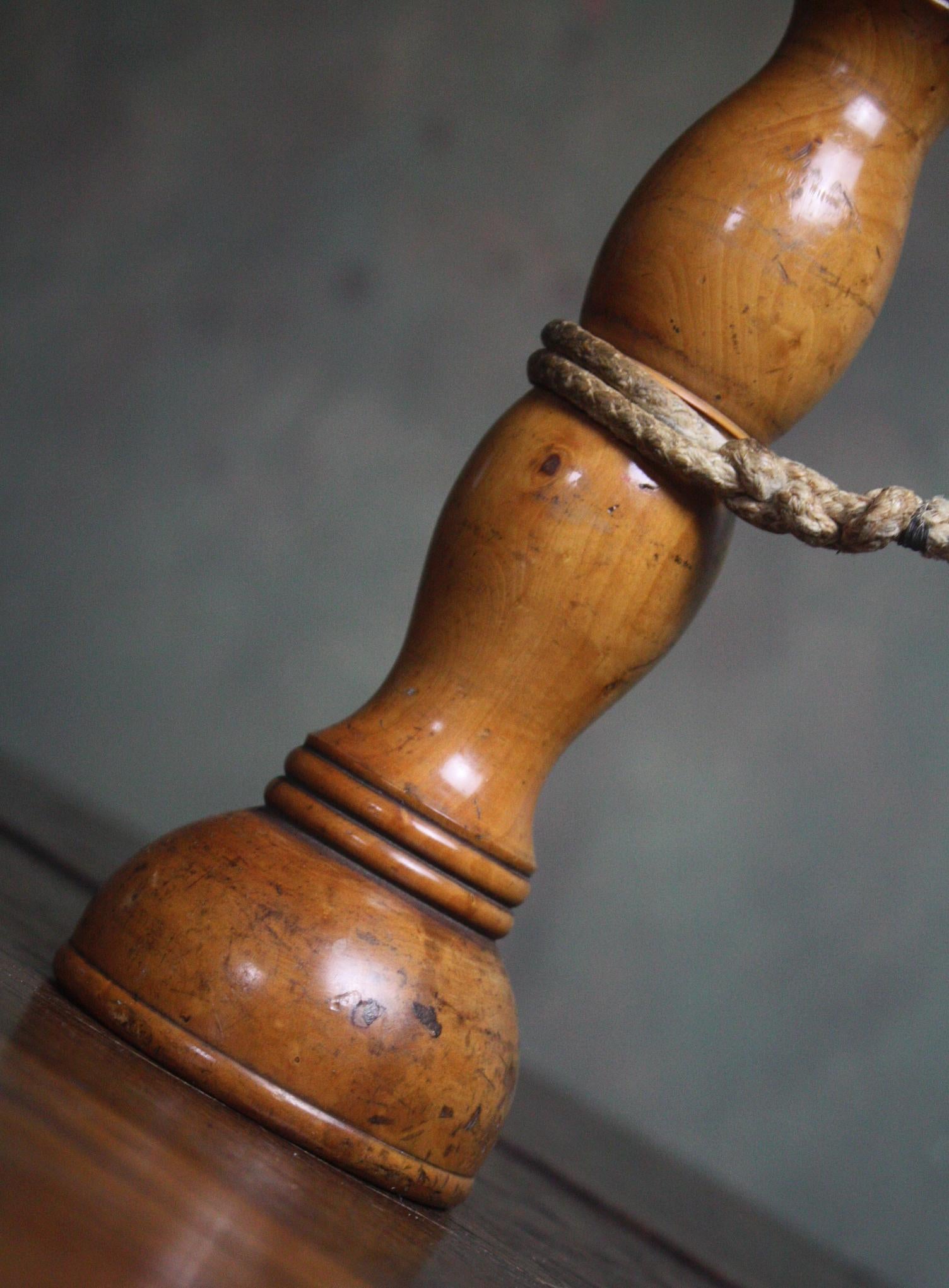 19th Century Oversized Bilbocatch Cup & Ball Trade Sample Treen Folk Art Toy 3