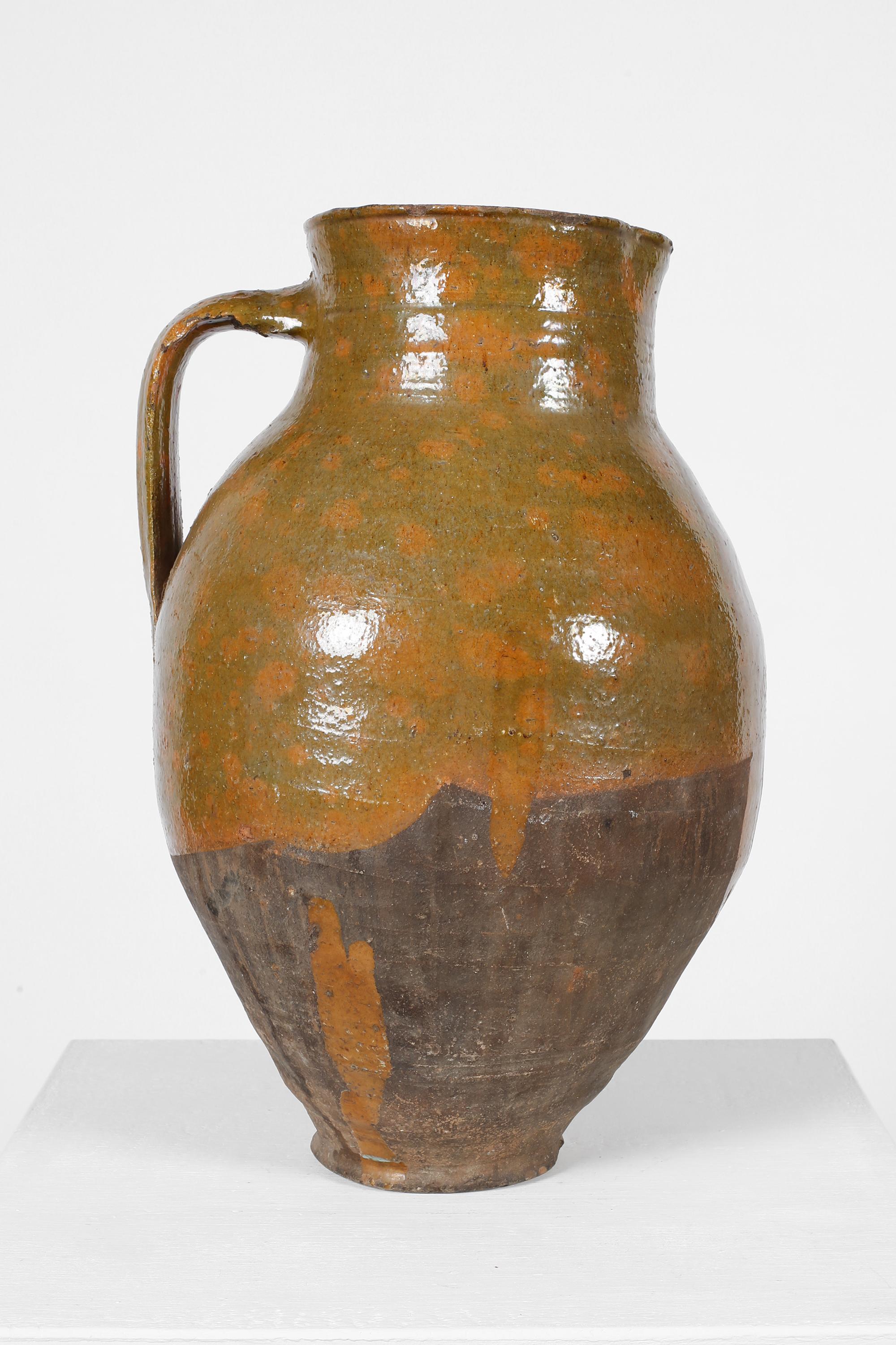 19th Century Oversized Catalan Wabi-Sabi Wine Pitcher For Sale 2