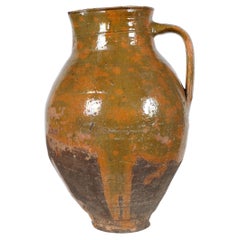 19th Century Oversized Catalan Wabi-Sabi Wine Pitcher