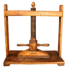 19th Century Oversized Maple Book Press