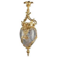 19th Century Ovoid Lantern in Louis XV Style