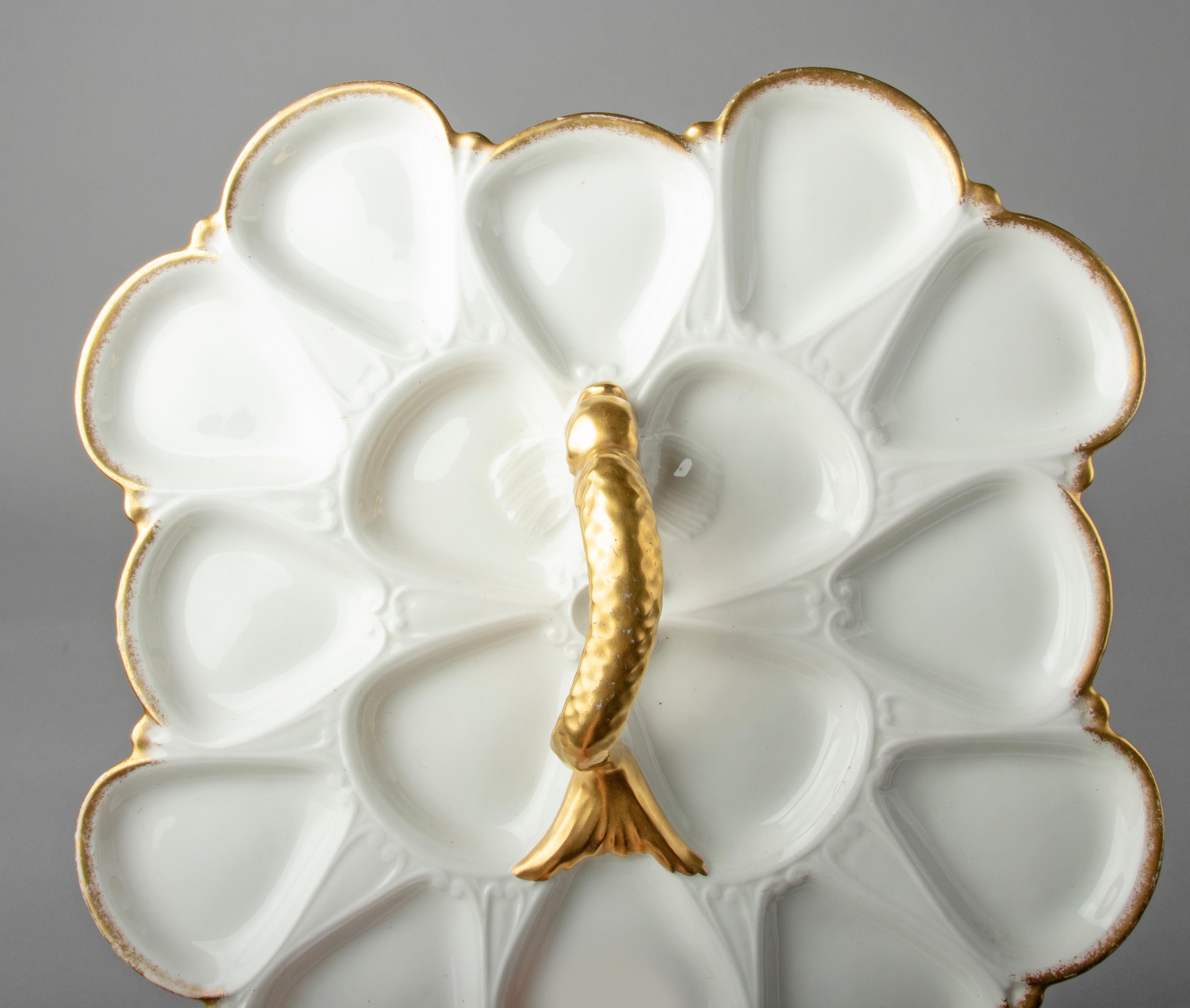 19th Century Oyster Serving Plate by Limoges 9