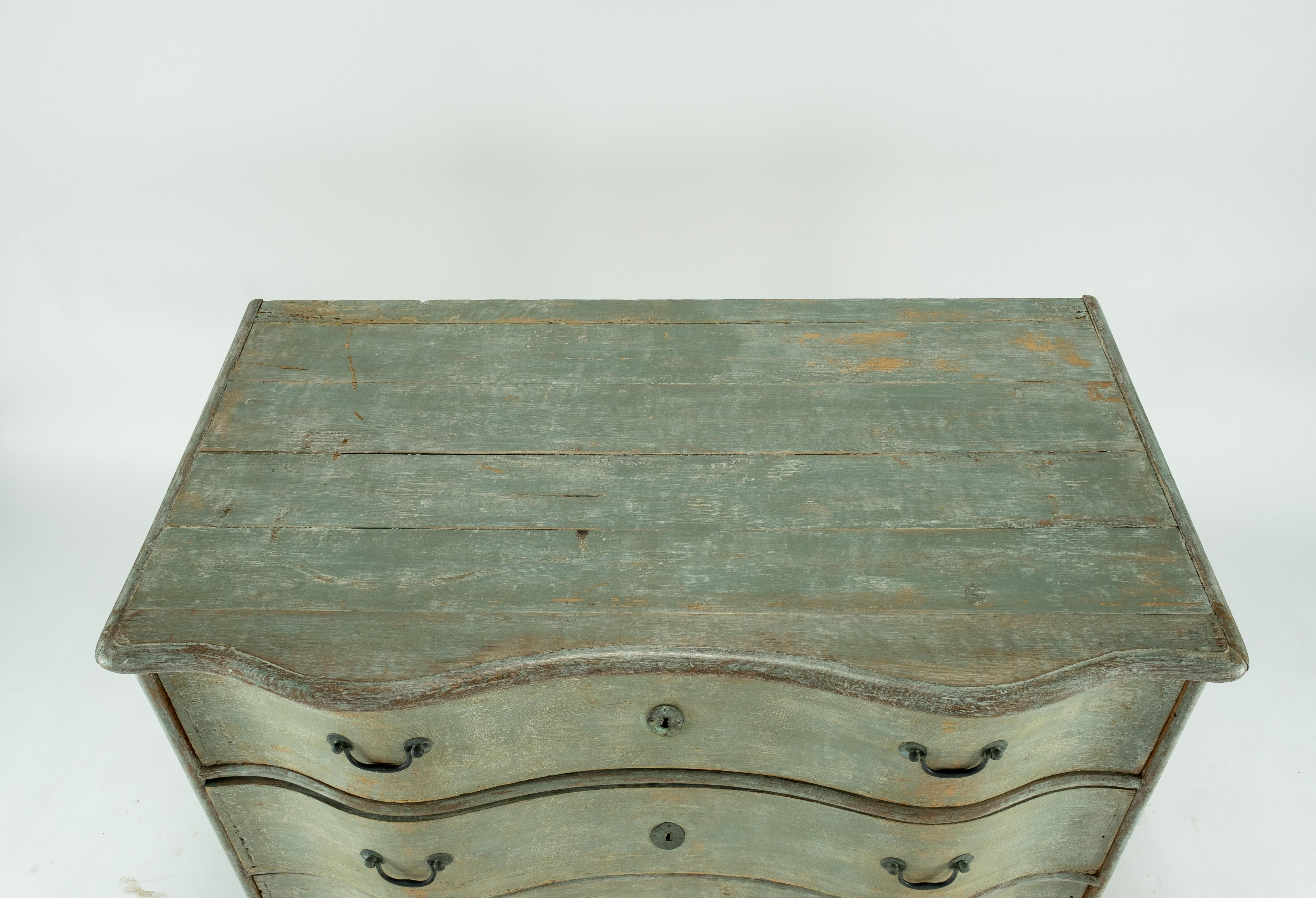 19th Century Painted Belgian Chest 2