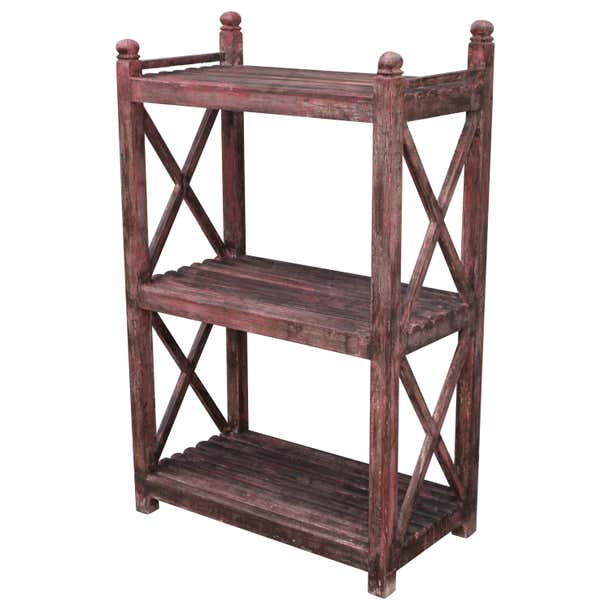 19th Century Painted Bread Rack-Shelf at 1stDibs