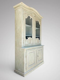 19th Century Painted Buffet Deux-Corps from Normandy