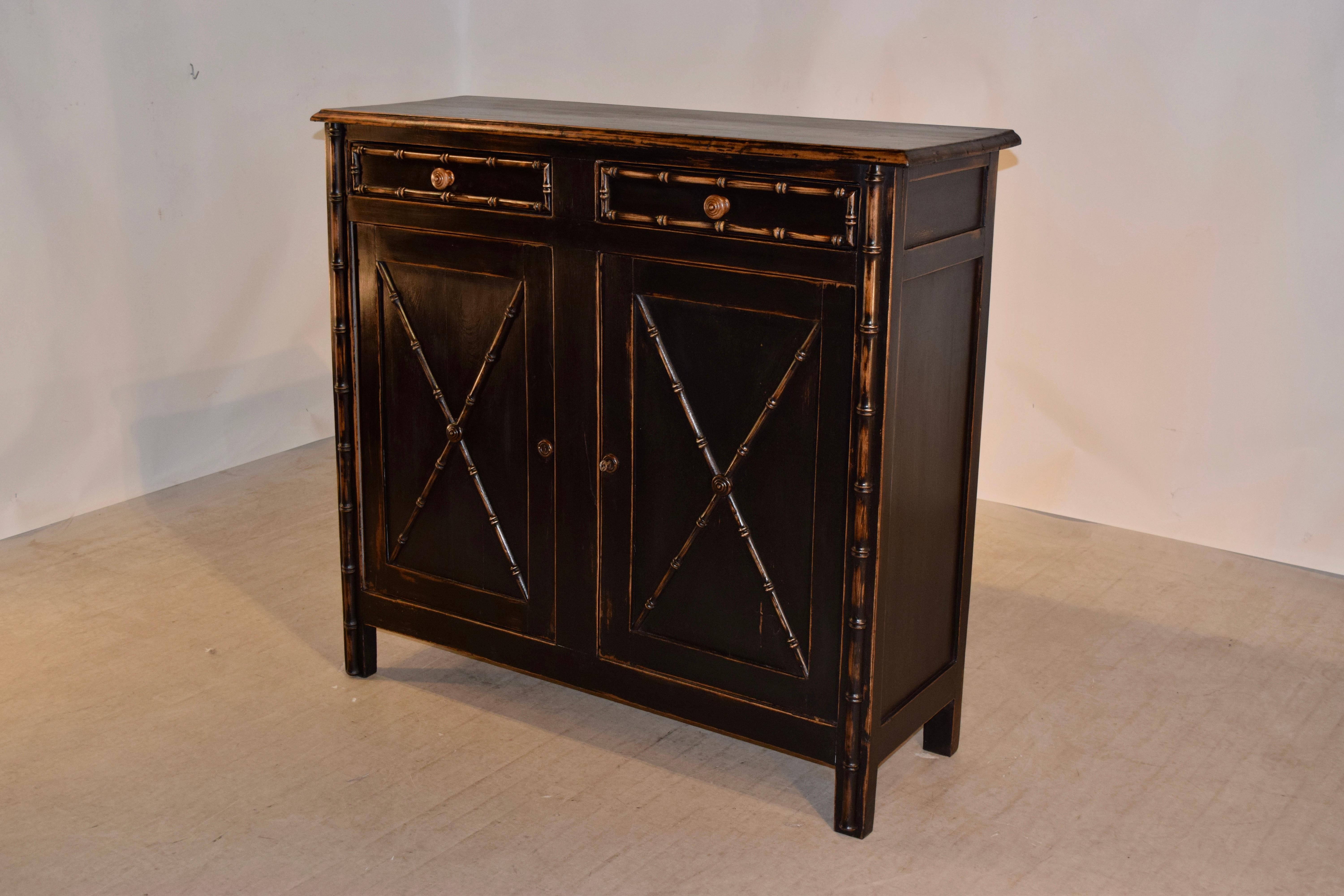Louis Philippe 19th Century Painted Buffet