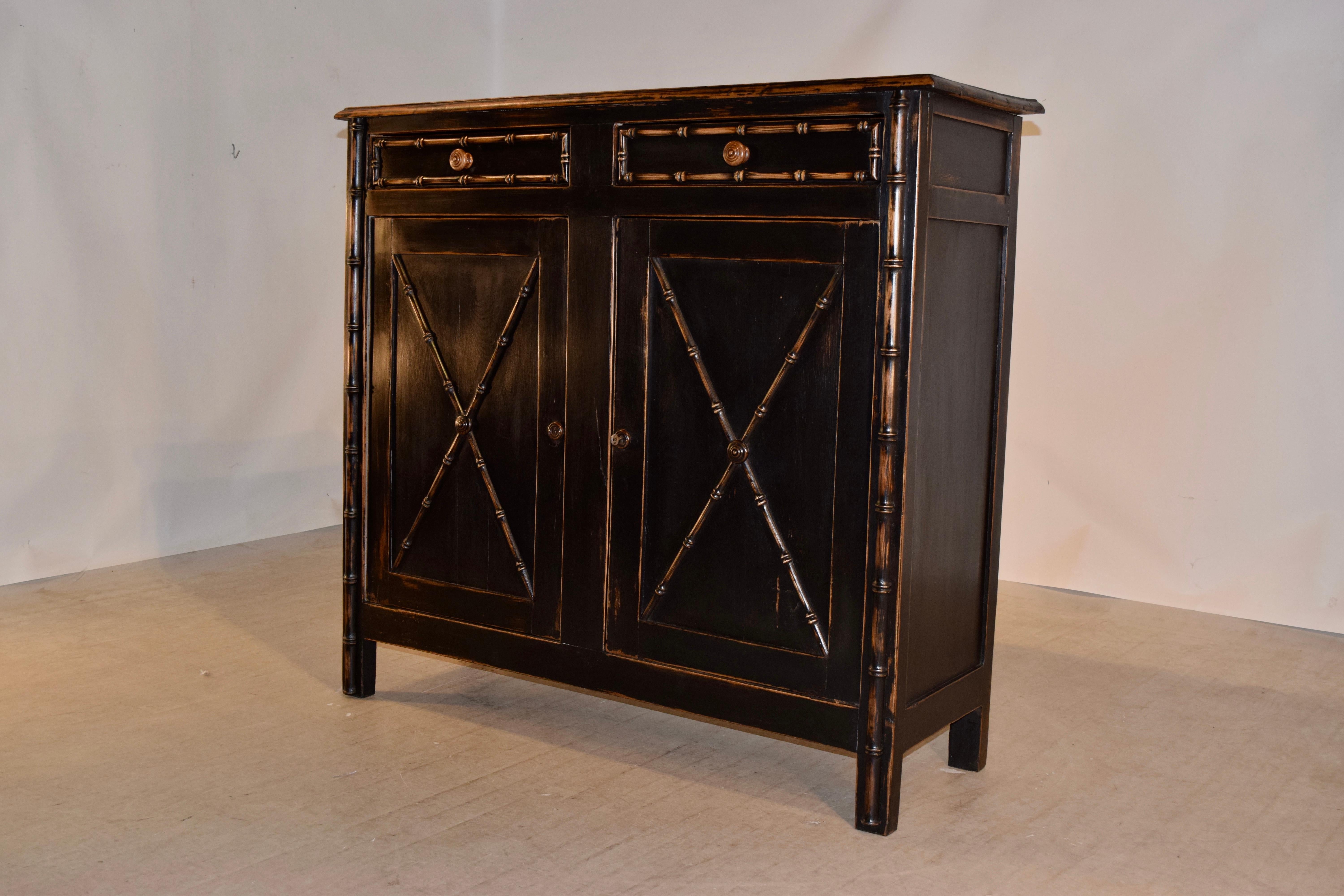 French 19th Century Painted Buffet