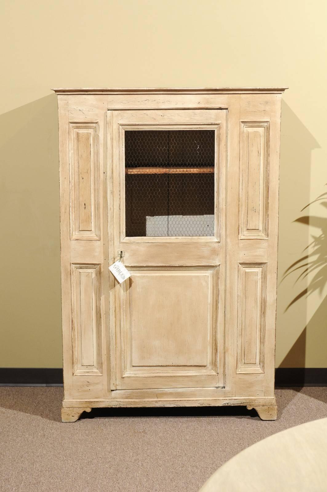 French 19th Century Painted Cabinet from France For Sale