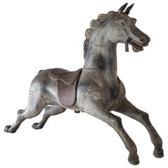 19th Century Painted Carousel Horse